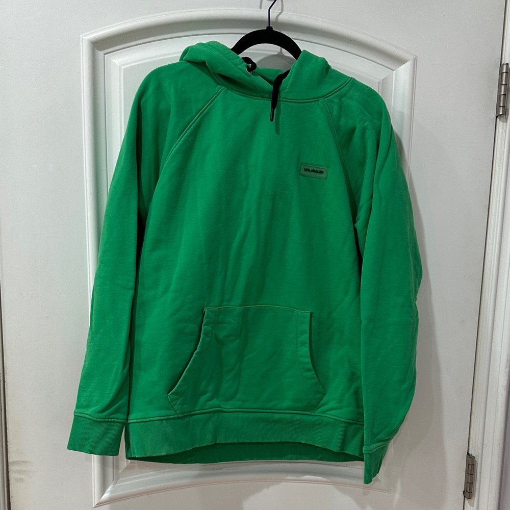 UNLABELED Green Hoodie Sweatshirt